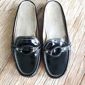 Cole Haan Black Patent Leather Slip-ons